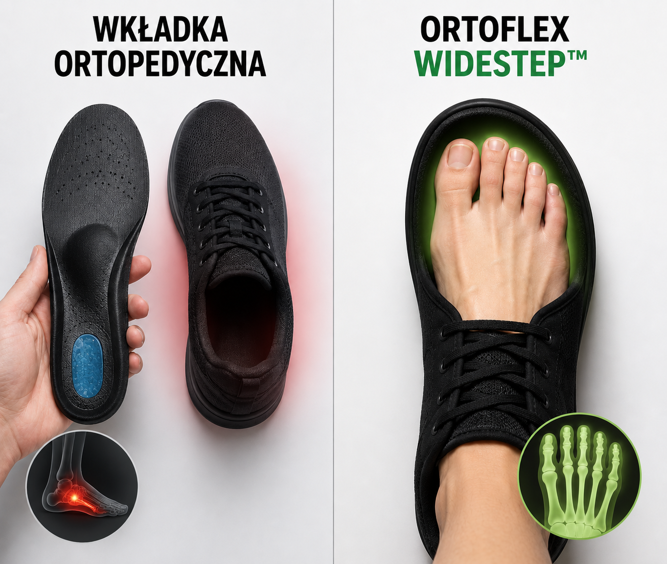Wkładka ortopedyczna vs Ortoflex WideStep™